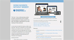 Desktop Screenshot of doingbusinesswithoutbribery.com