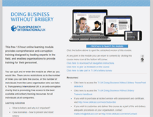 Tablet Screenshot of doingbusinesswithoutbribery.com